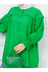 قميص ahsen fashion لون أخضر