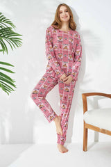 طقم بيجاما Siyah İnci لون زهري