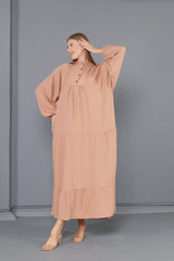 فستان mervemoda لون زهري