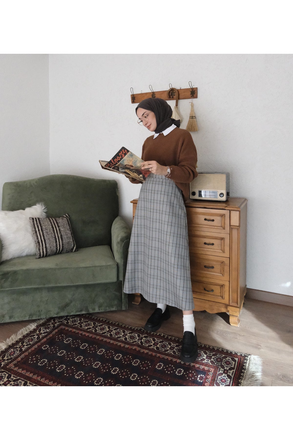 تنورة ceylan otantik لون رمادي