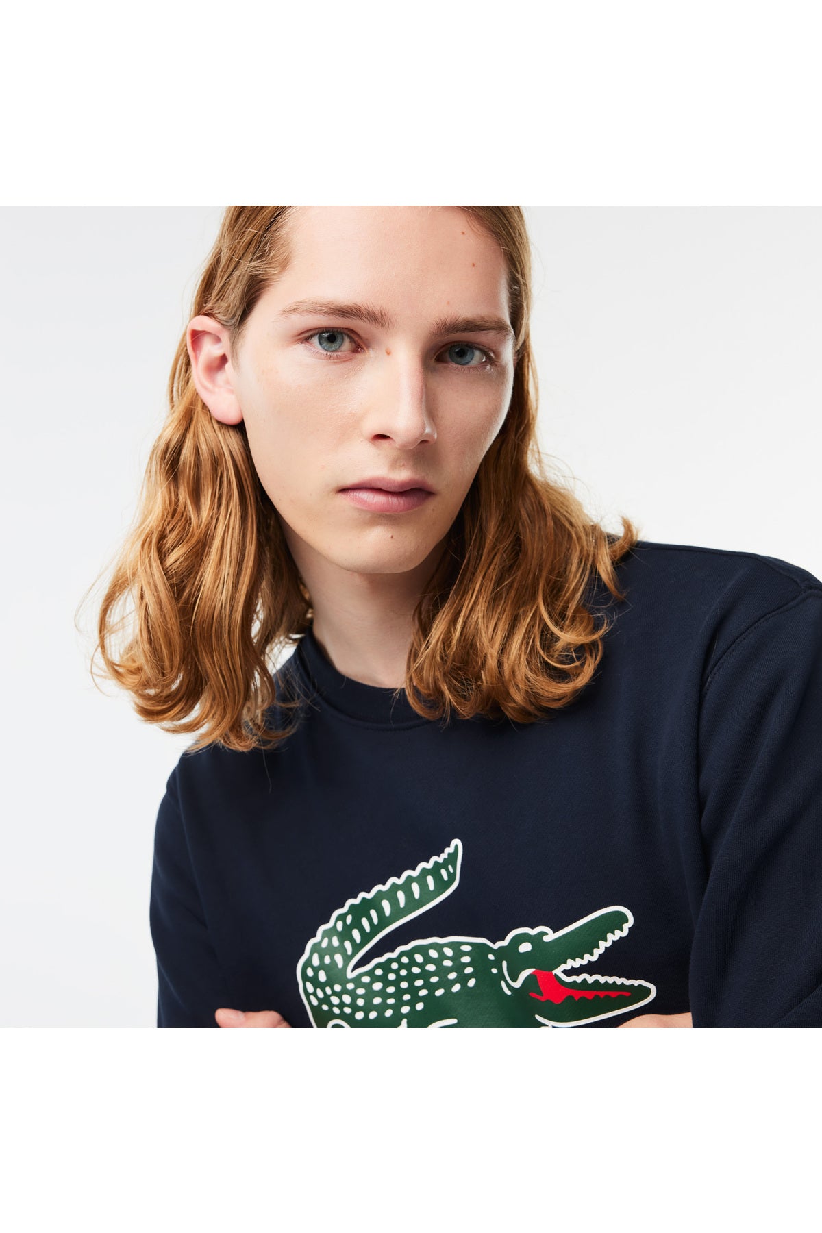 هودي Lacoste لون أزرق غامق