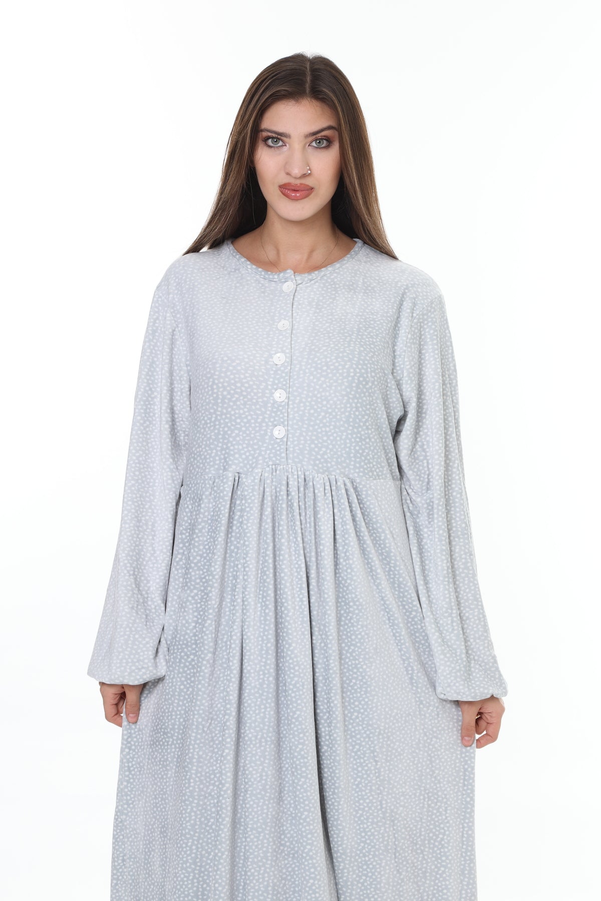 فستان mervemoda لون رمادي