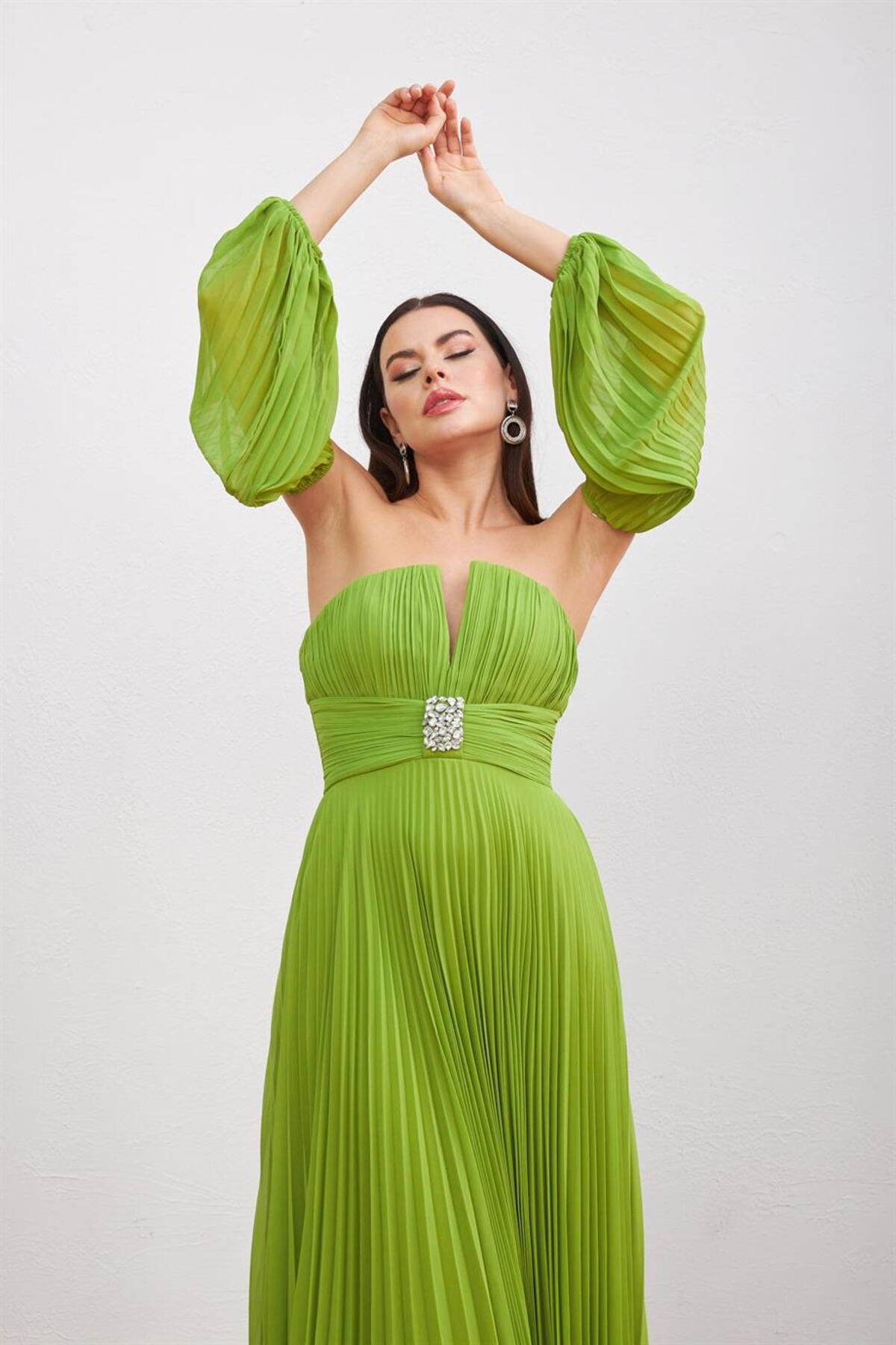 فستان سهرة CARMEN لون أخضر