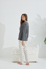 طقم بيجاما Siyah İnci لون أبيض