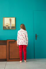 طقم بيجاما Siyah İnci لون أبيض