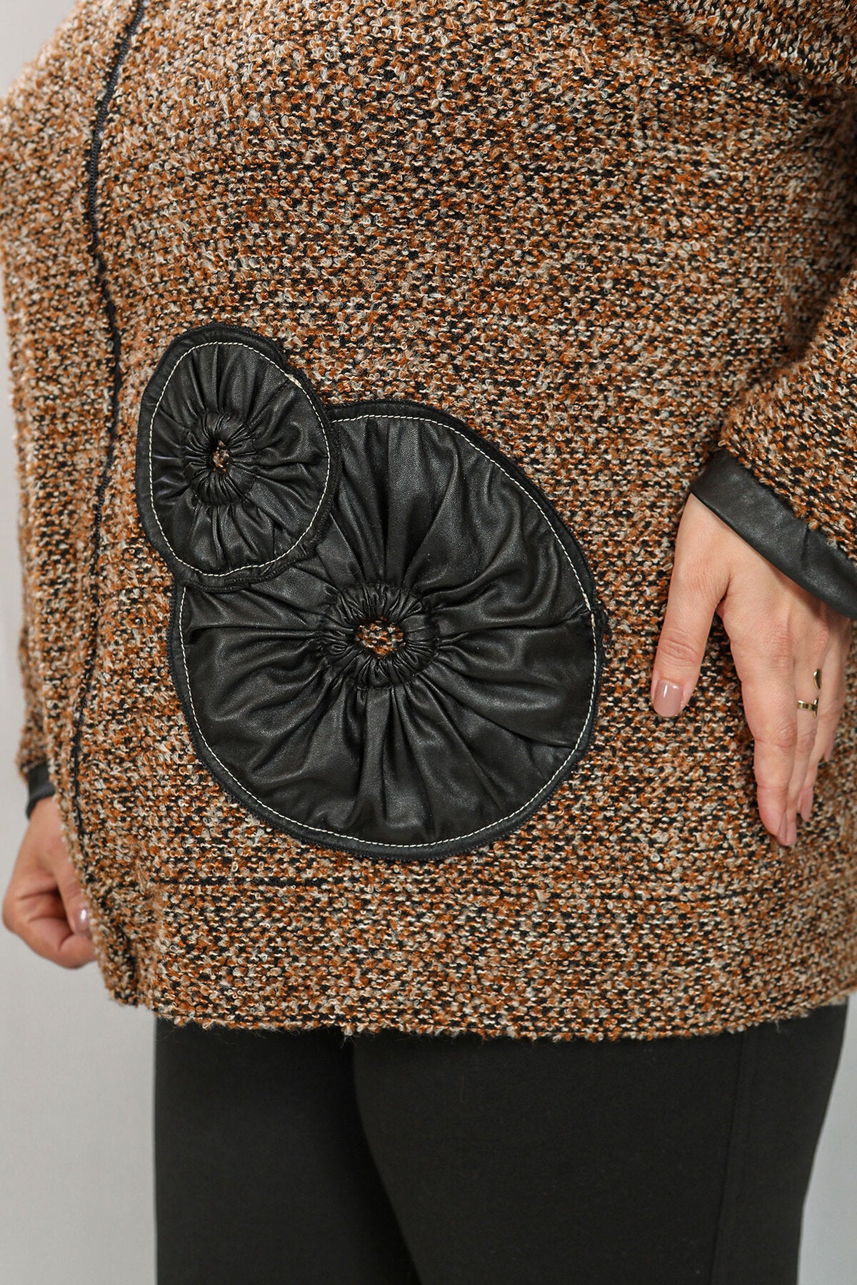 جاكيت خفيف ENIDEM COLLECTION By Gülay YILDIZ لون بني