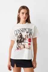 تيشيرت Bershka لون بيج