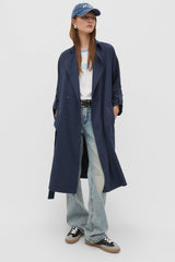 ترانشكوت Stradivarius لون أزرق غامق