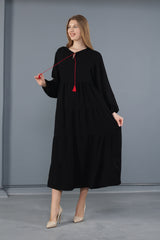 فستان mervemoda لون أسود