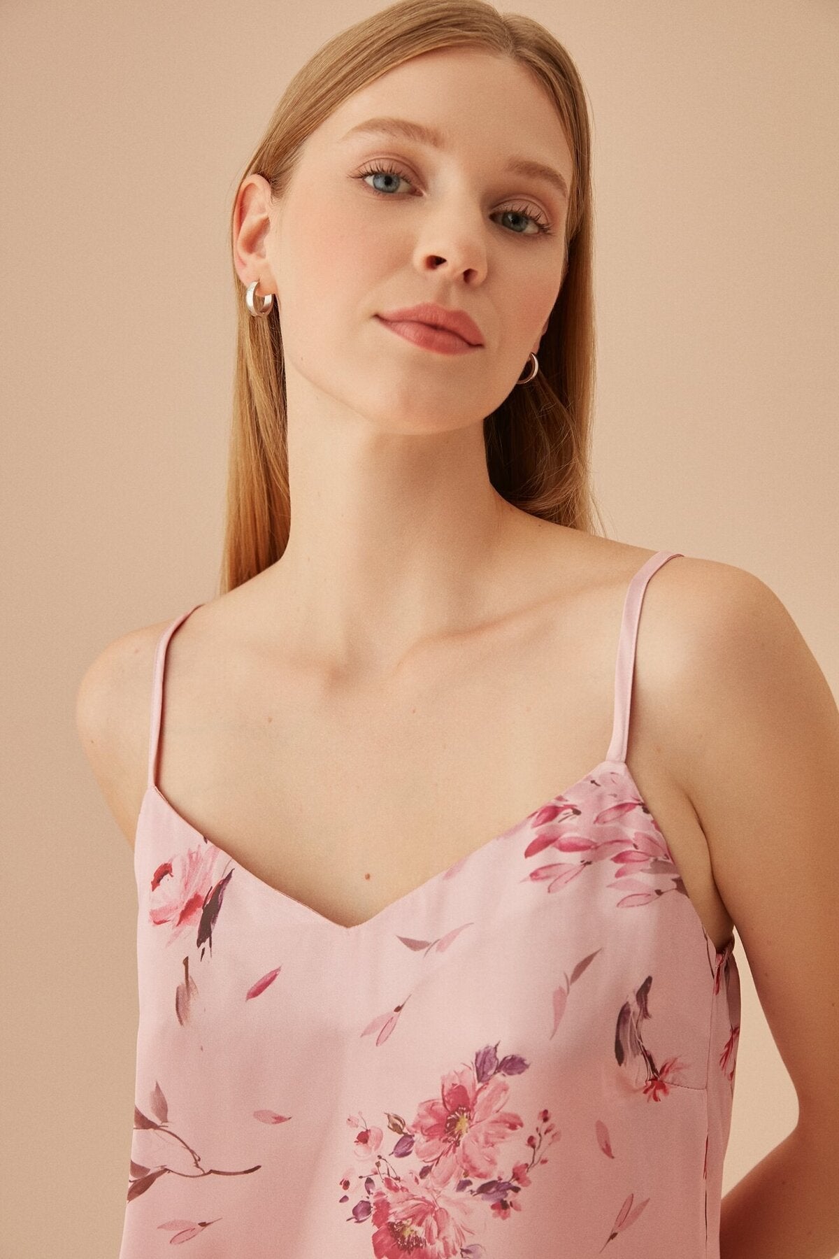 طقم بيجاما Suwen لون زهري