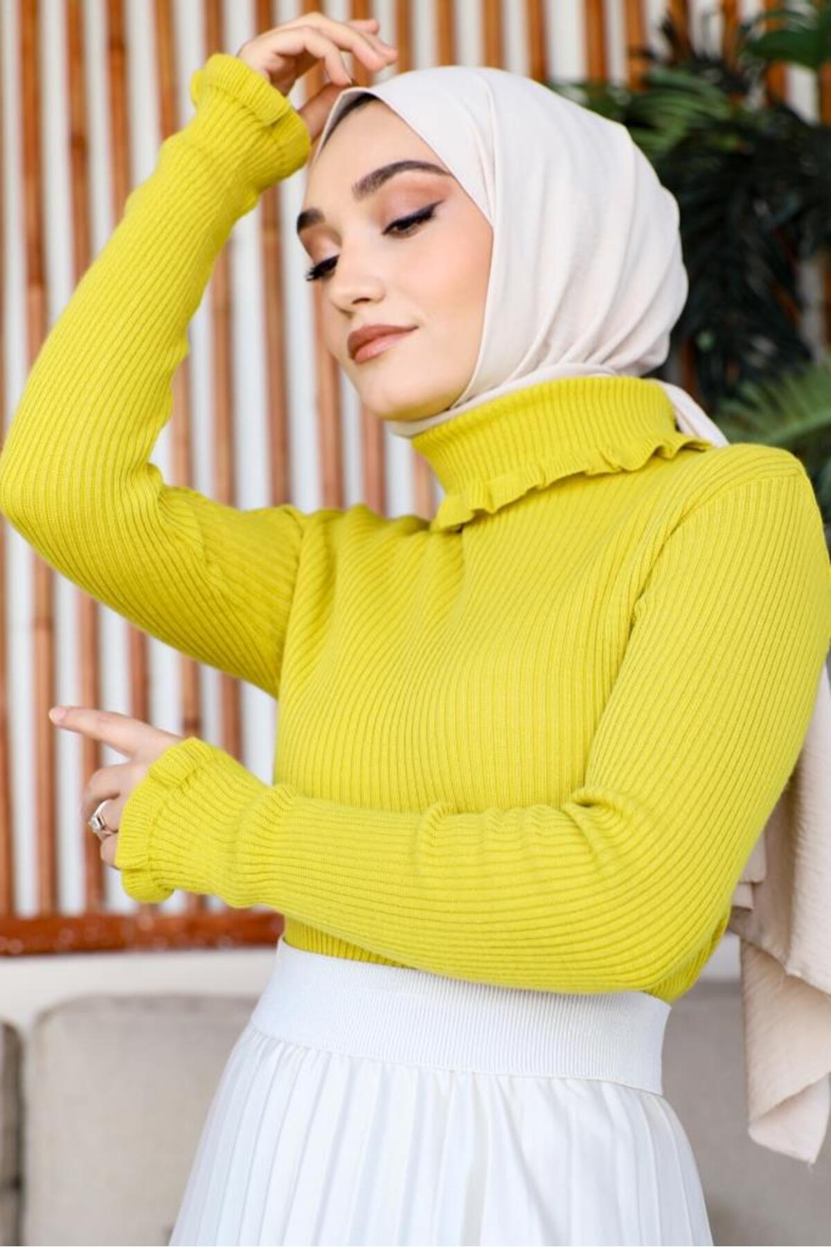 كنزة benguen لون أصفر