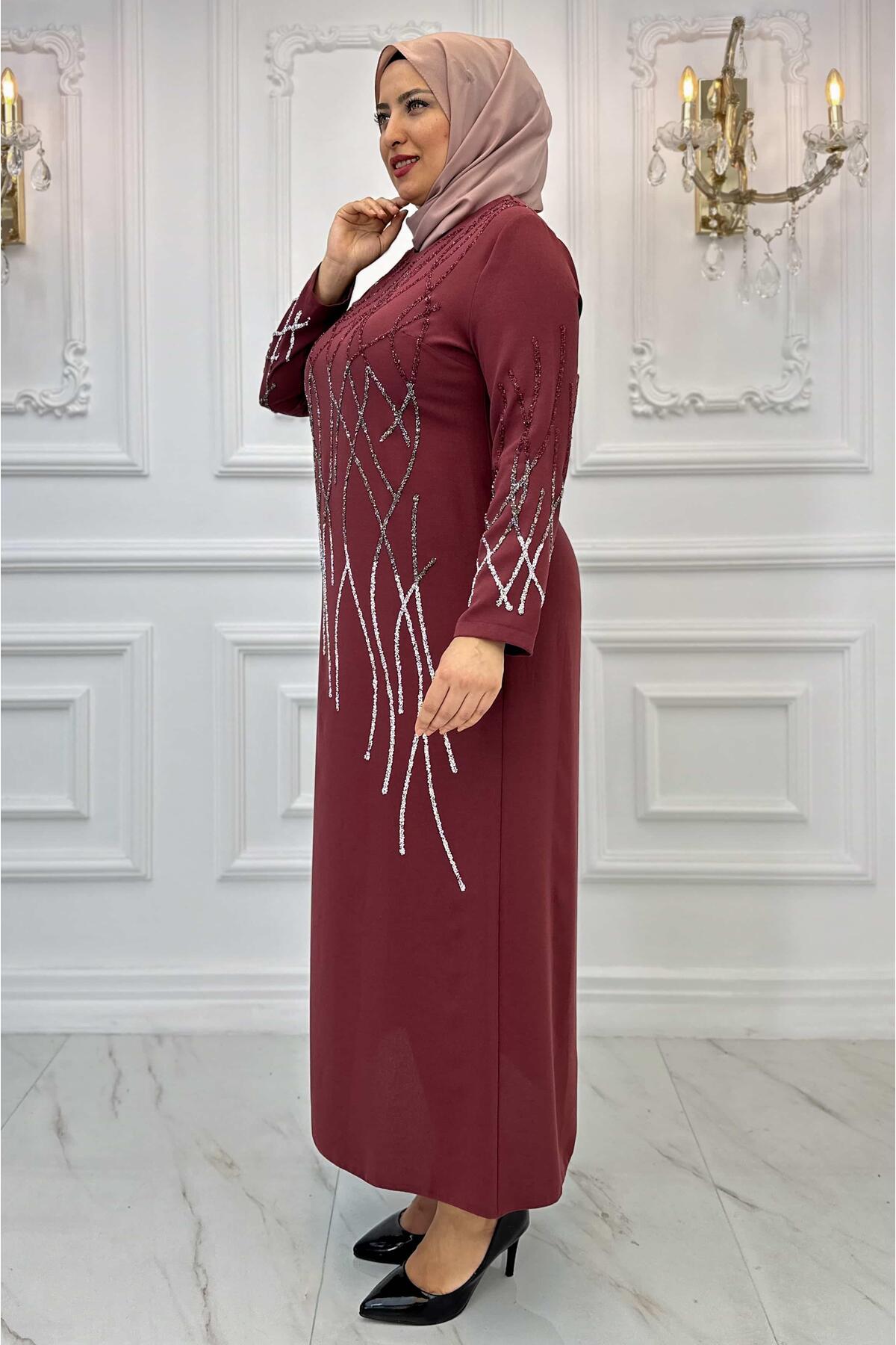 فستان Amine Hüma لون زهري