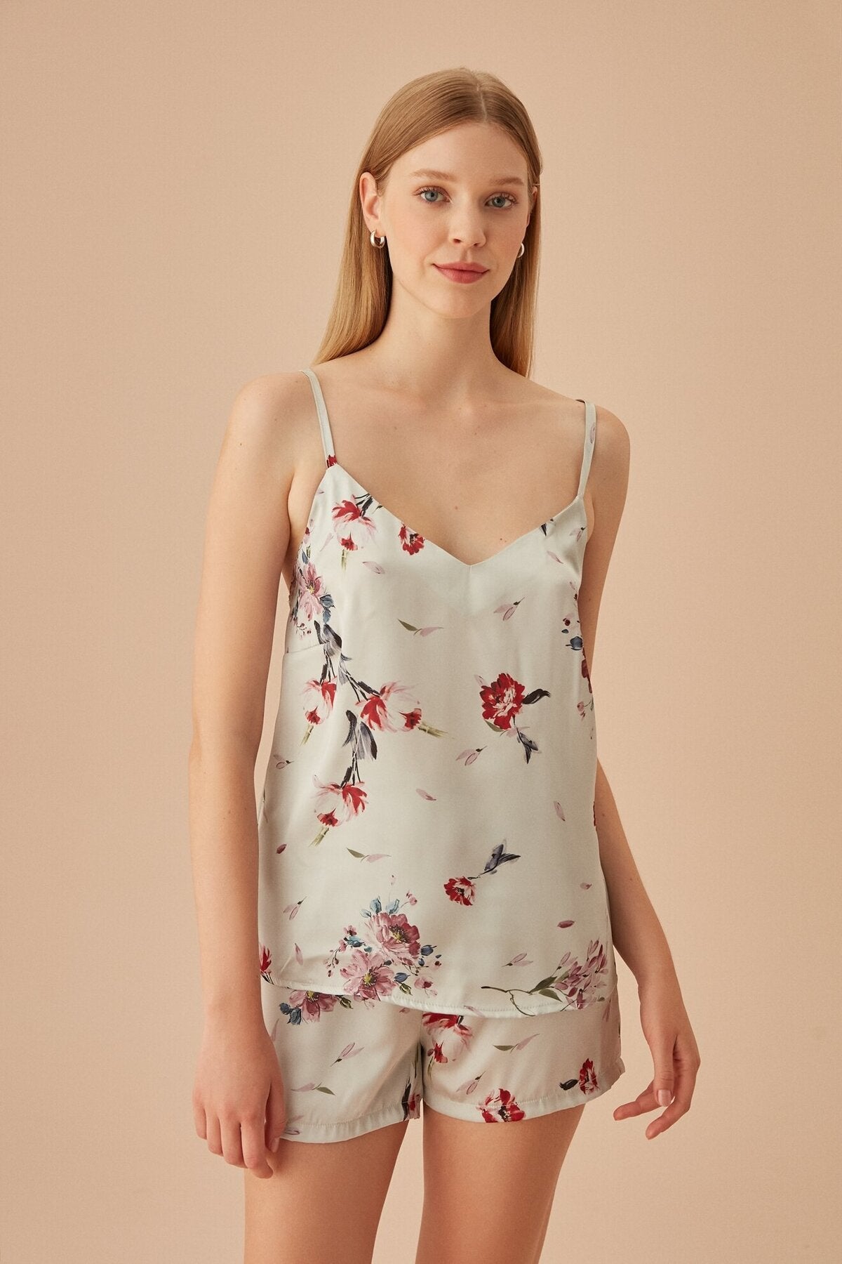 طقم بيجاما Suwen لون رمادي