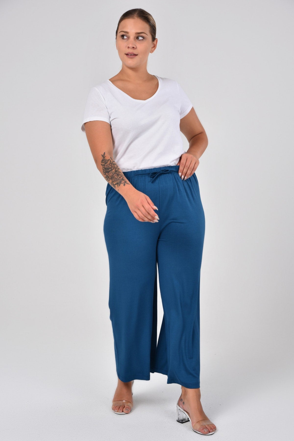 بنطال tarzımsüper لون أزرق