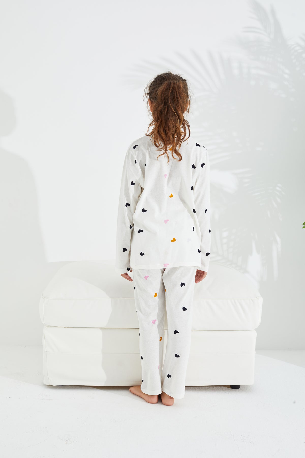 طقم بيجاما Siyah İnci لون أبيض