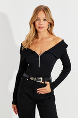 بلوزة Cool & Sexy لون أسود