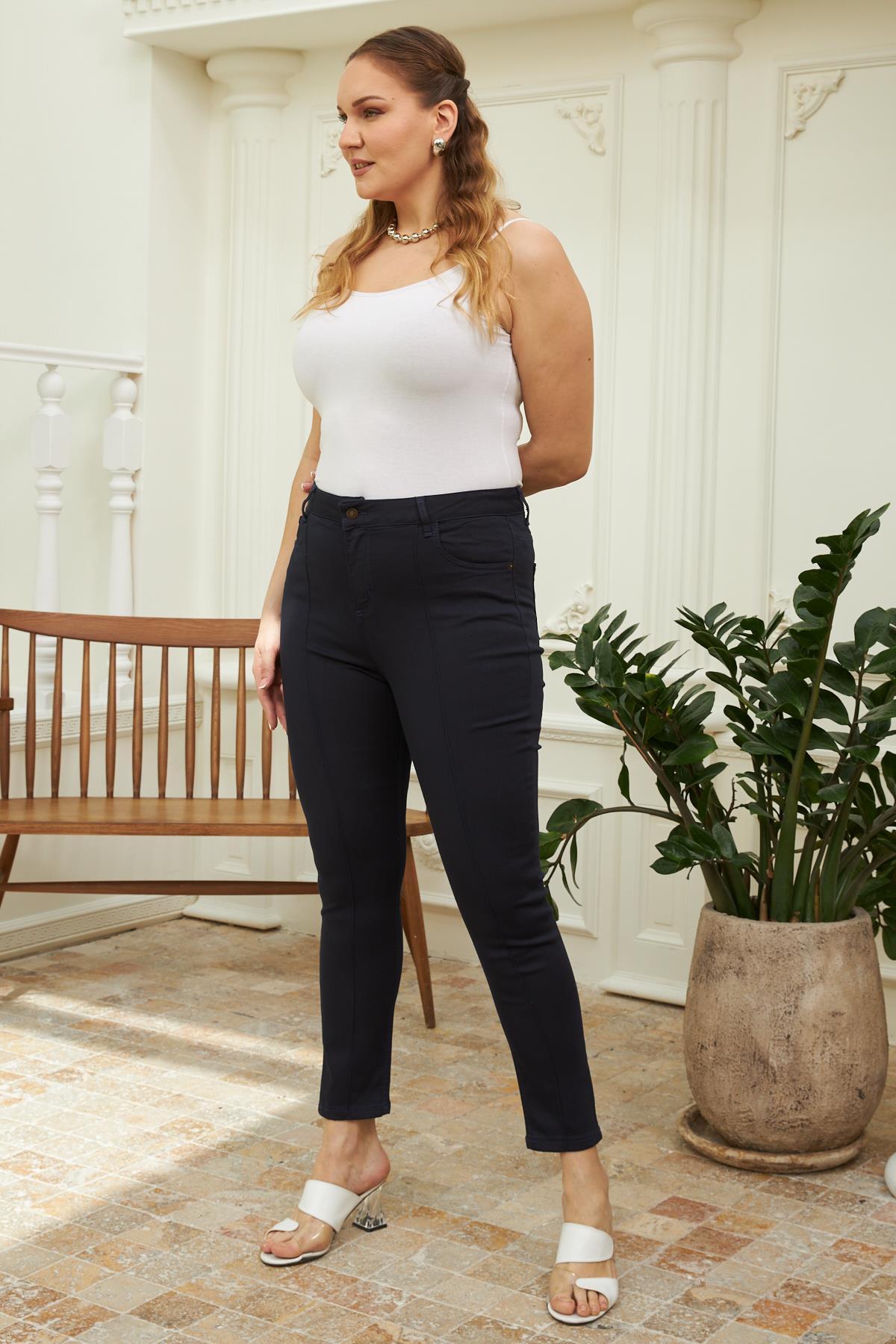 بنطال Rmg لون أزرق غامق