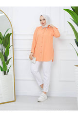 قميص ahsen fashion لون برتقالي