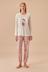 طقم بيجاما Suwen لون زهري