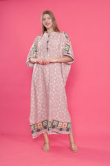 فستان mervemoda لون زهري