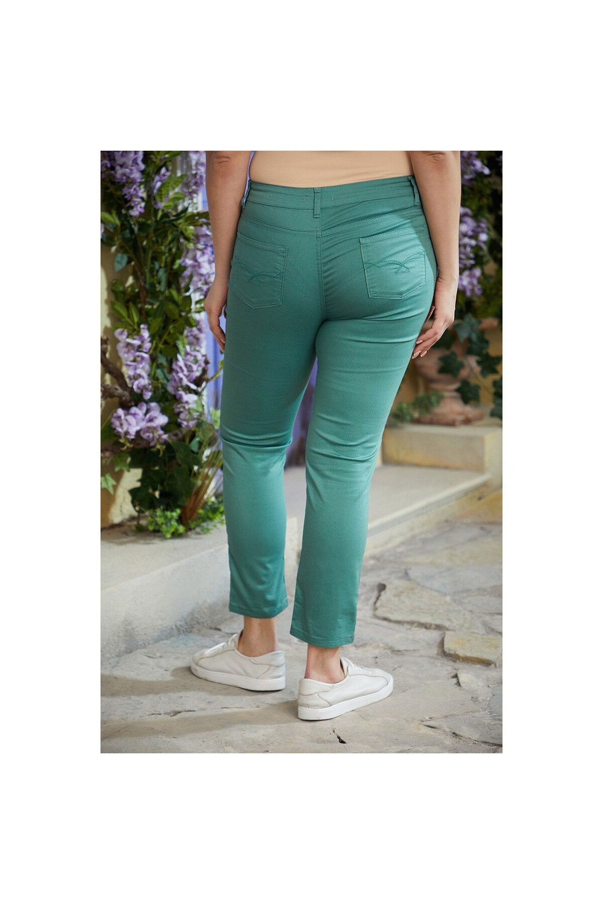 بنطال Rmg لون أخضر