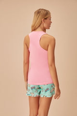 طقم بيجاما Suwen لون زهري