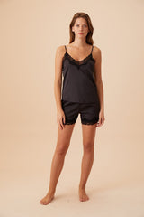 طقم بيجاما Suwen لون أسود