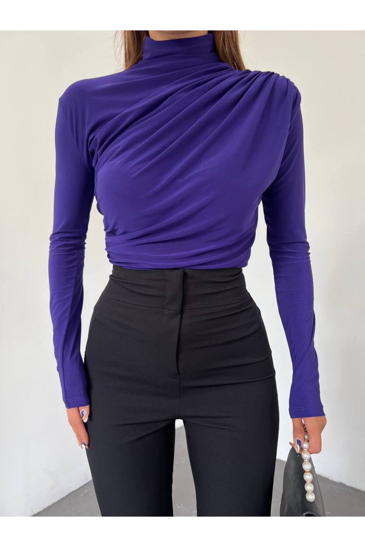 بلوزة Fav Style لون بنفسجي
