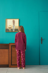 طقم بيجاما Siyah İnci لون أبيض