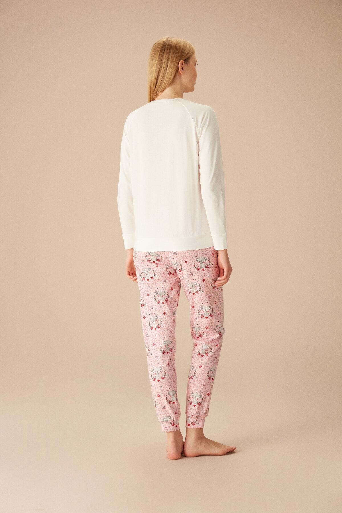 طقم بيجاما Suwen لون زهري