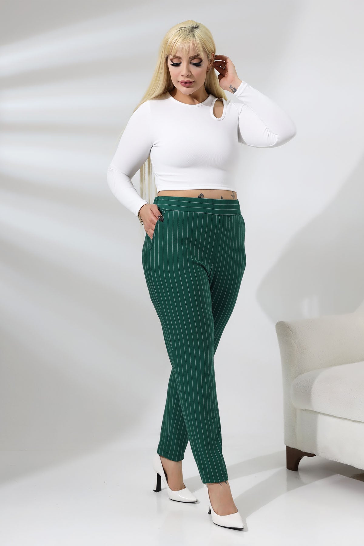 بنطال Mooi XXL لون أخضر