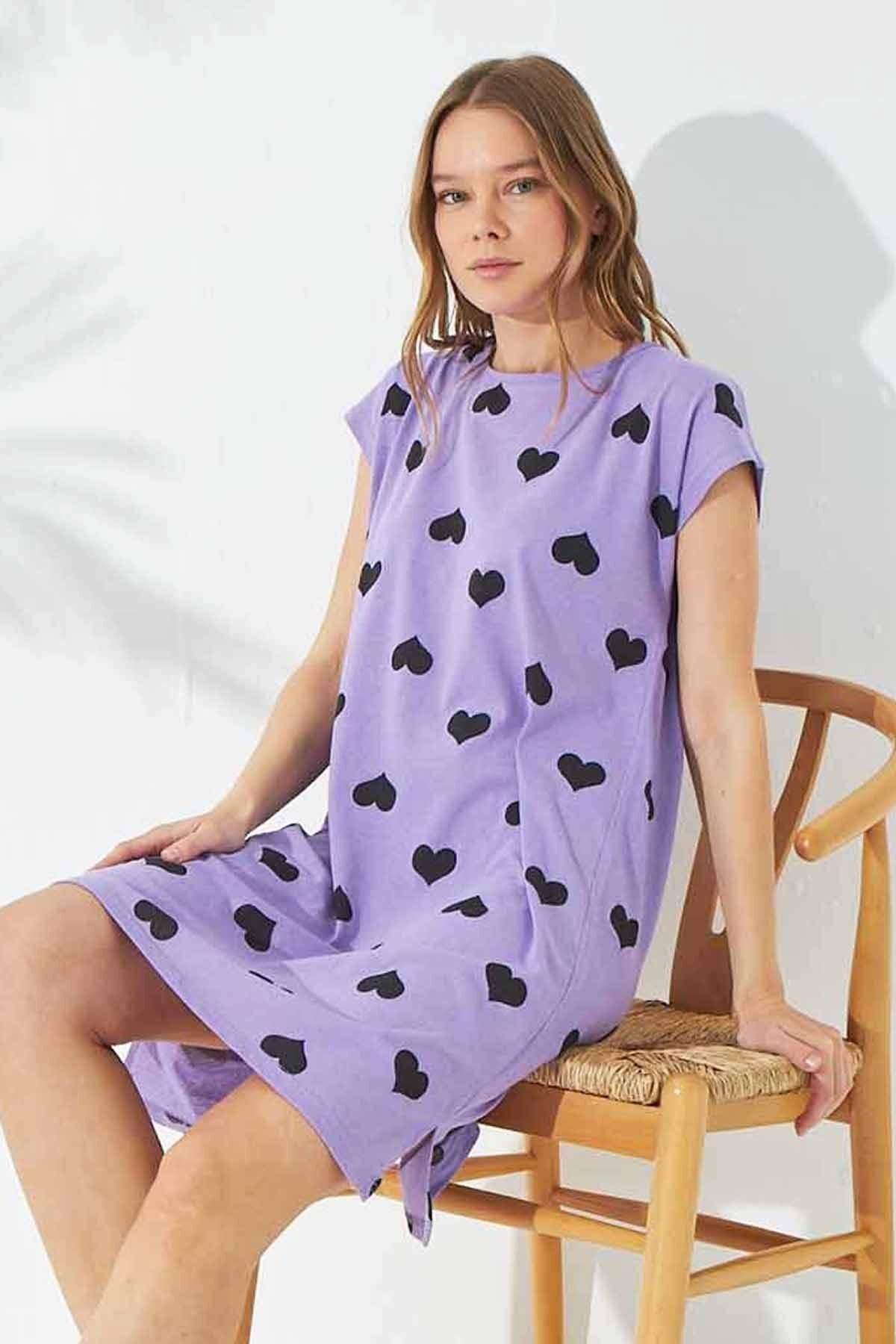 قميص النوم Siyah İnci لون بنفسجي