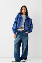 جاكيت Bershka لون أزرق