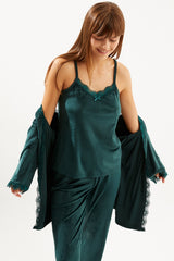 طقم بيجاما Ecrou لون أخضر