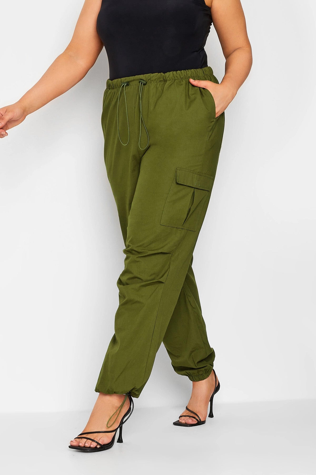 بنطال Stil Diva لون كاكي