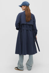 ترانشكوت Stradivarius لون أزرق غامق