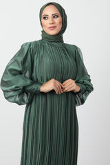 فستان سهرة giz astore لون كاكي