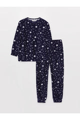 طقم بيجاما LC Waikiki لون أزرق غامق