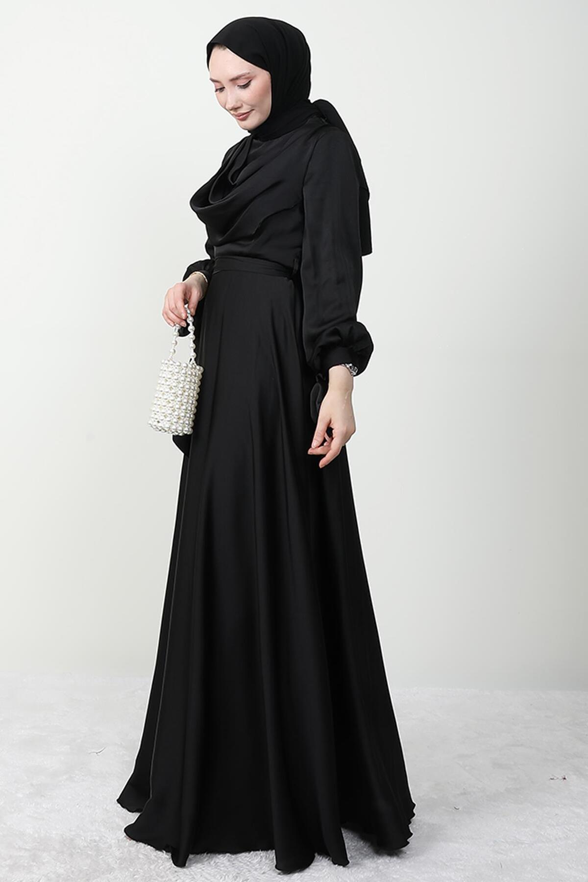 فستان سهرة giz astore لون أسود