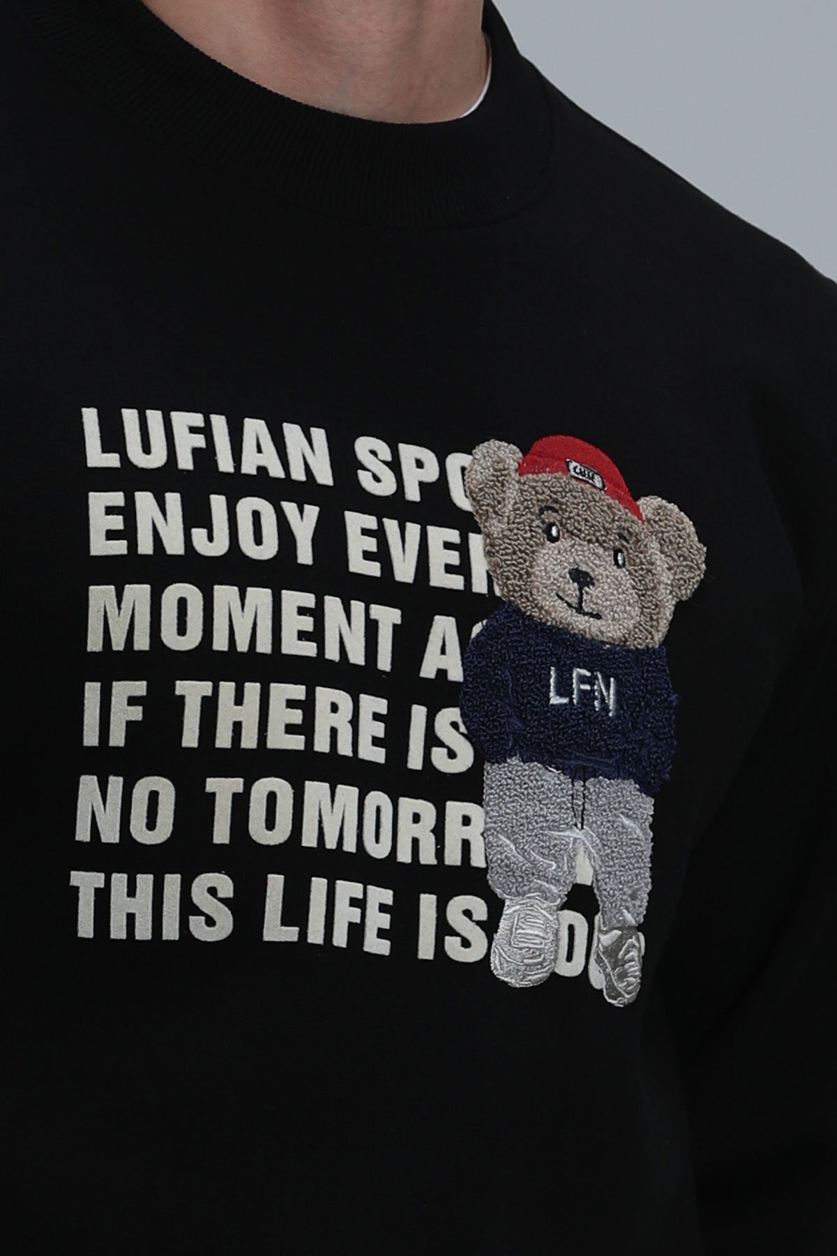 هودي Lufian لون أسود