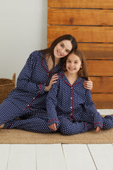 طقم بيجاما Siyah İnci لون أزرق