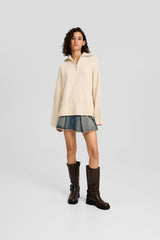 كنزة Bershka لون بيج