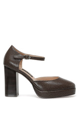 ملء الأحذية ذات الكعب Nine West لون بني