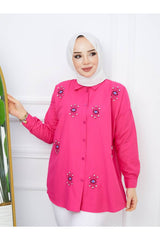 قميص ahsen fashion لون زهري