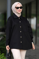 تونيك Bestenur لون أسود