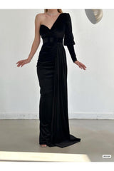 فستان سهرة mafdress لون أسود