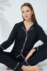 طقم بيجاما Siyah İnci لون أسود