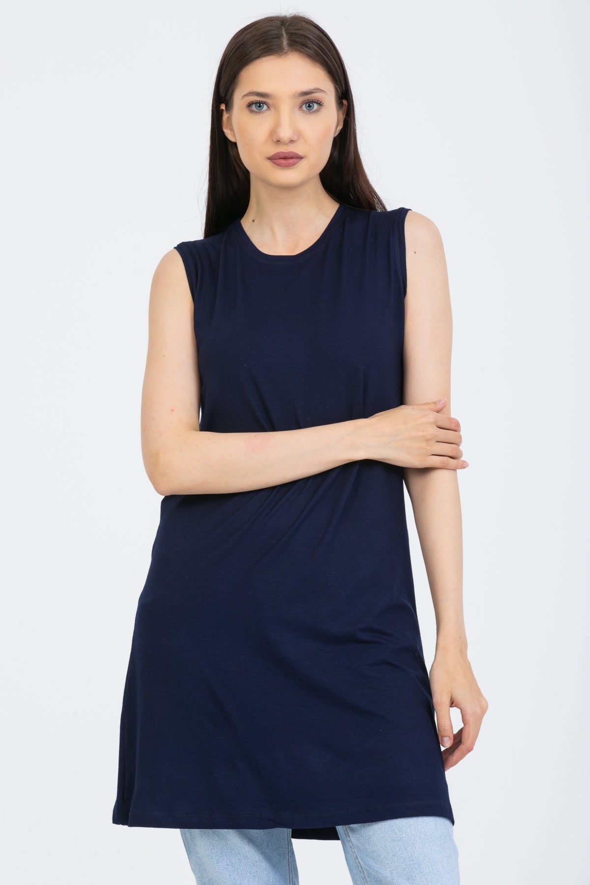 تونك كبير الحجم Pinkapple لون أزرق غامق