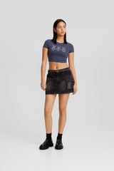 تيشيرت Bershka لون أزرق