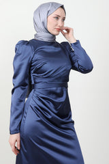 فستان سهرة giz astore لون أزرق غامق